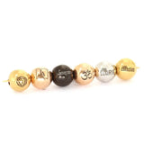 10PCS Stainless Steel Logo Beads for Bracelet Making, 8mm & 10mm