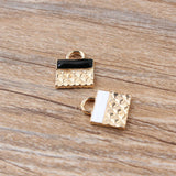 10PCs Handbag Shape Bracelet Necklace Charm DIY Jewelry Findings