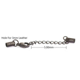 10Pcs Stainless Steel Lobster Clasps Set For 3MM Leather Bracelets