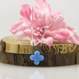 10mm Opal Flower Pendant with Sterling Silver Necklace