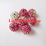 10mm Shamballe Beads Christmas Ornaments Clay Crystal SH10037