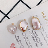10pcs Colorful Pearl Jewelry DIY Charms Irregular Shaped Pendants