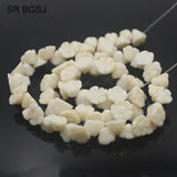 10pcs Natural Carved Rose Flower Coral Gems Jewelry Making Spacer Craft Beads