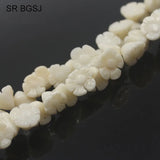 10pcs Natural Carved Rose Flower Coral Gems Jewelry Making Spacer Craft Beads