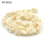 10pcs Natural Carved Rose Flower Coral Gems Jewelry Making Spacer Craft Beads