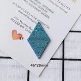 10pcs Resin Charms Geometric Square Acrylic Necklace Pendants