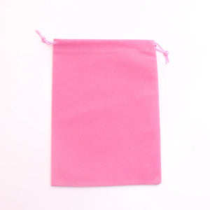 10pcs Pink Velvet Bag 15x20cm Jewelry Wedding Gift Drawstring Pouch