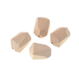 10pcs Geometric Wood Spacer Beads for Jewelry DIY Wooden Necklace