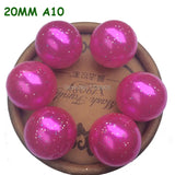 110pcs 20mm Hot Pink Chunky Pearl Beads ABS Beads For Christmas