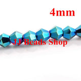 Chines 5301 bicone bead strand 4mm Crystal Metallic 2x crystal bicone beads