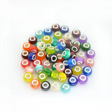 14mm Glitter Powder Big Hole Beads Charms for Bracelet 100pcs/lot