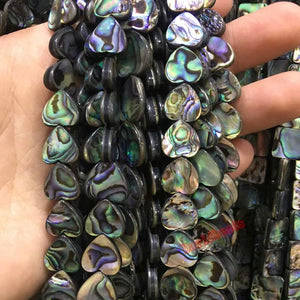15" Abalone Shell Beads for Jewelry Making DIY