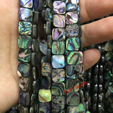 15" Abalone Shell Beads for Jewelry Making DIY