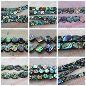 15" Abalone Shell Beads for Jewelry Making DIY