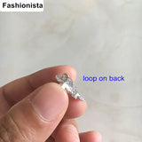 16 pcs Brass Casting Craft Leaf 13*15mm 3D Gold/Silver/Steel/Raw Brass