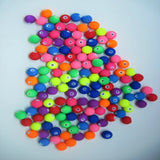 1600pcs 8mm Acrylic Rubber Beads for Jewelry Making