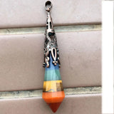 81mm Carnelian Jaspe Crystal Tiger Eye Opal Pendant Bead