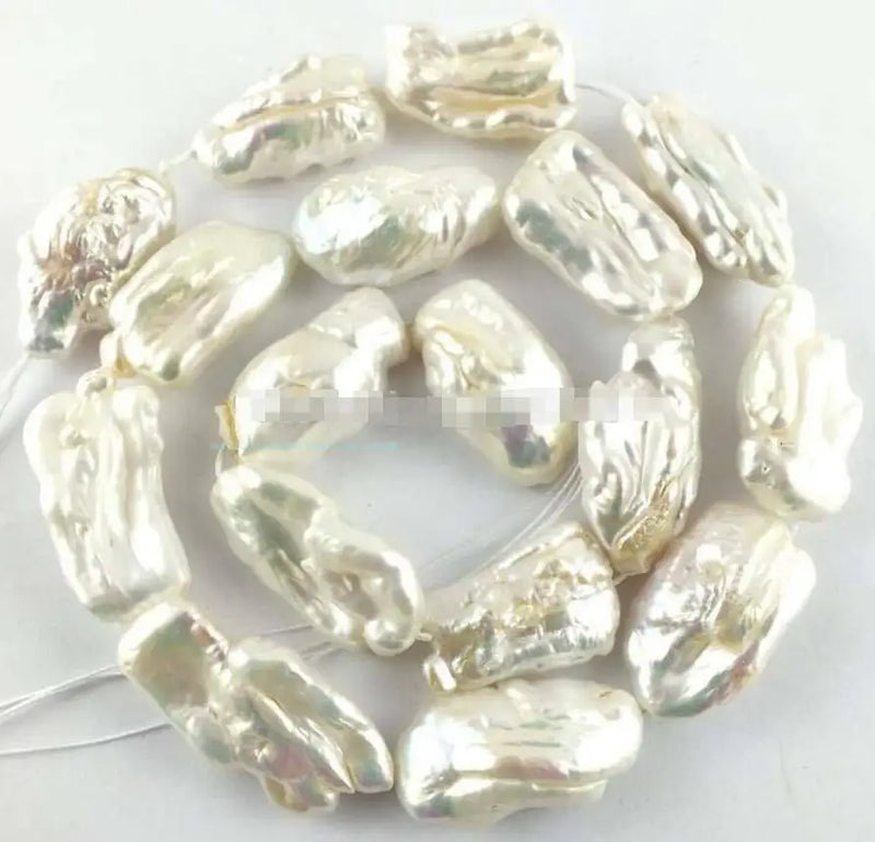 18-24mm Freshwater Pearl Bar Flat Beads
