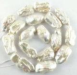 18-24mm Freshwater Pearl Bar Flat Beads