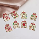 Tone Plated Oil Drop Jewelry Charms Ornament Necklace Pendant