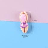18 Pcs Swimming Man Resin Charms for Necklace Keychain DIY Making