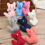 Crochet Wool Felt Cartoon Cat Doll Hair Jewelry Elastic Band DIY