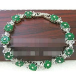 Green Stone Bead 18KGP Bracelet - 2 Colors Available