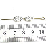 200pcs 10x6mm Old Silver Zinc Alloy Bead Beads ADS046