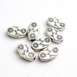 200pcs 10x6mm Old Silver Zinc Alloy Bead Beads ADS046