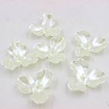 20Pcs Shell Flower Scrapbook Pearl Beads Sewing Button DIY Material Findings