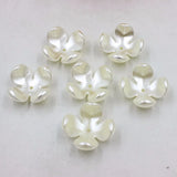 20Pcs Shell Flower Scrapbook Pearl Beads Sewing Button DIY Material Findings