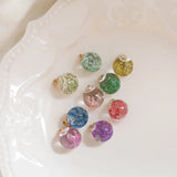 20pcs 16*21mm Round Glass Crystal Ball Beading Charms DIY Jewelry Findings