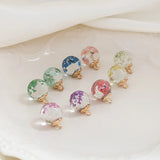 20pcs 16*21mm Round Glass Crystal Ball Beading Charms DIY Jewelry Findings