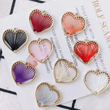 20pcs 26MM Heart Crochet Charms DIY Jewelry Necklace Bracelet Earring Pendant