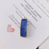 20pcs Colorful Fabric Paved Rectangle Charms Metal Earring Necklace Pendants