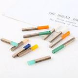 20pcs Wooden Style Resin Rectangle Charms Earring Pendant DIY 30mm 40mm
