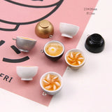 20pcs/Lot 23*26MM 3D Resin Coffee Cup Pendant Charms DIY Jewelry Accessories