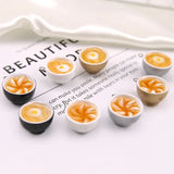 20pcs/Lot 23*26MM 3D Resin Coffee Cup Pendant Charms DIY Jewelry Accessories