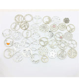 22MM Silver Family Tree Floating Locket Plate for 30mm Glass Locket