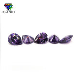 5A Pear Cut Amethystine CZ Stone 13x18mm Synthetic Gems Purple Red Cubic Zircon