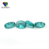 Light Green Glass Stone Beads 13x18mm Oval DIY Jewelry