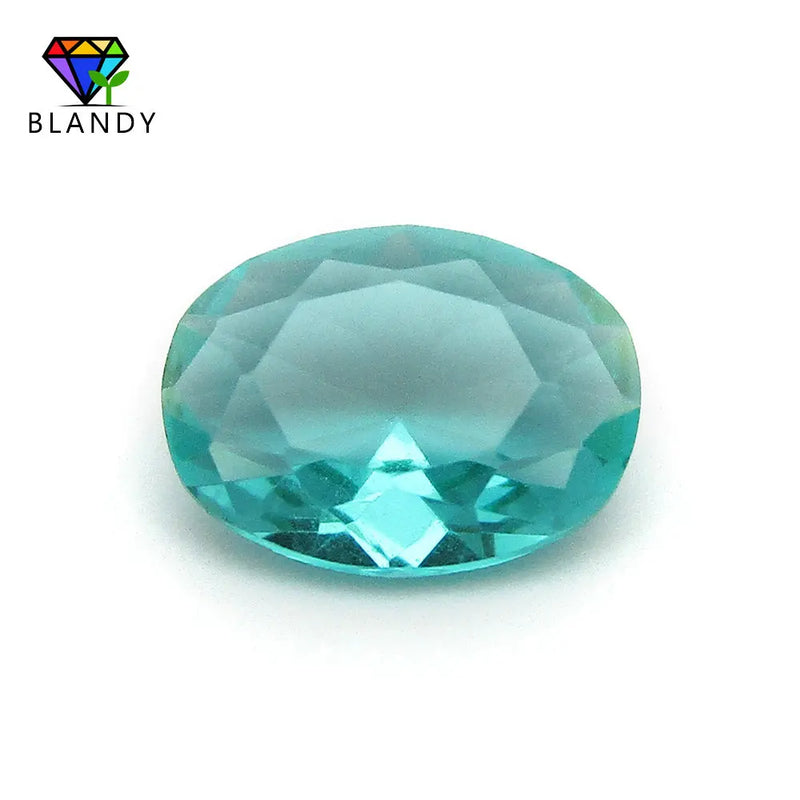 Light Green Glass Stone Beads 13x18mm Oval DIY Jewelry