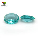 Light Green Glass Stone Beads 13x18mm Oval DIY Jewelry