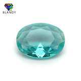 Light Green Glass Stone Beads 13x18mm Oval DIY Jewelry