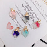 30pcs Colorful Resin Necklace Pendants Jewelry Findings Charms