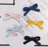 30pcs Lace Ribbon Knot Bow Charms Girls Necklace Pendant Earring