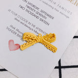 30pcs Lace Ribbon Knot Bow Charms Girls Necklace Pendant Earring