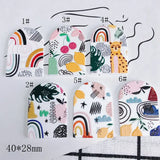 30pcs Flower Art Painting Embossed Resin Charms Necklace Earring Pendants