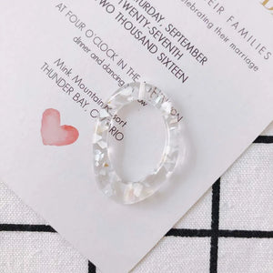 30pcs Glitter Resin Circle Charms - Necklace Earring Pendant