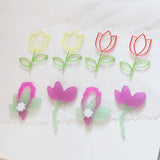 30pcs Colorful Tulip Flower Resin Charms for Jewelry Earring Necklace Bracelet